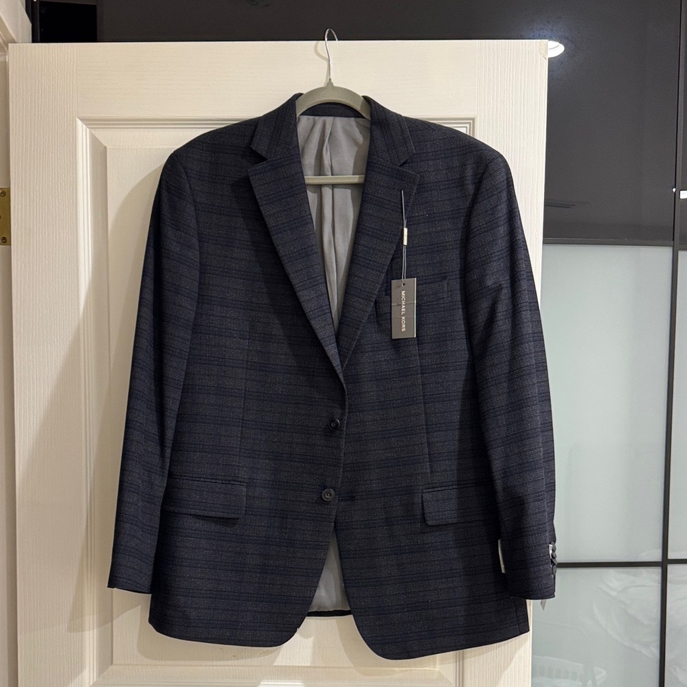 Michael Kors Men's Gray/Blue Blazer